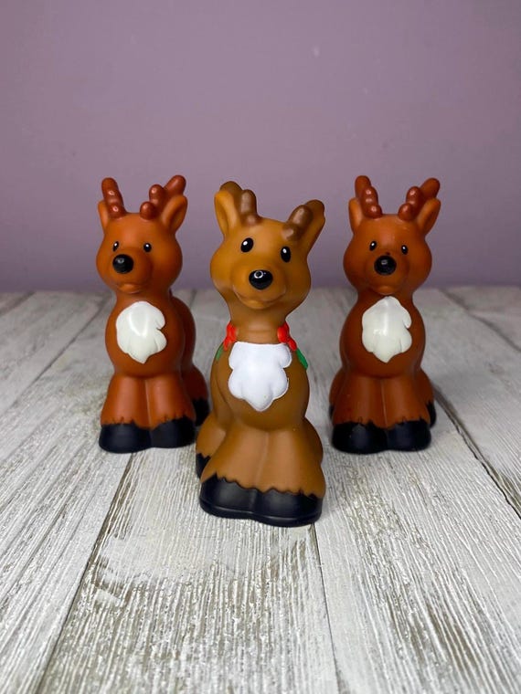 Fisher Price Little People Christmas Holiday Reindeer Figurs