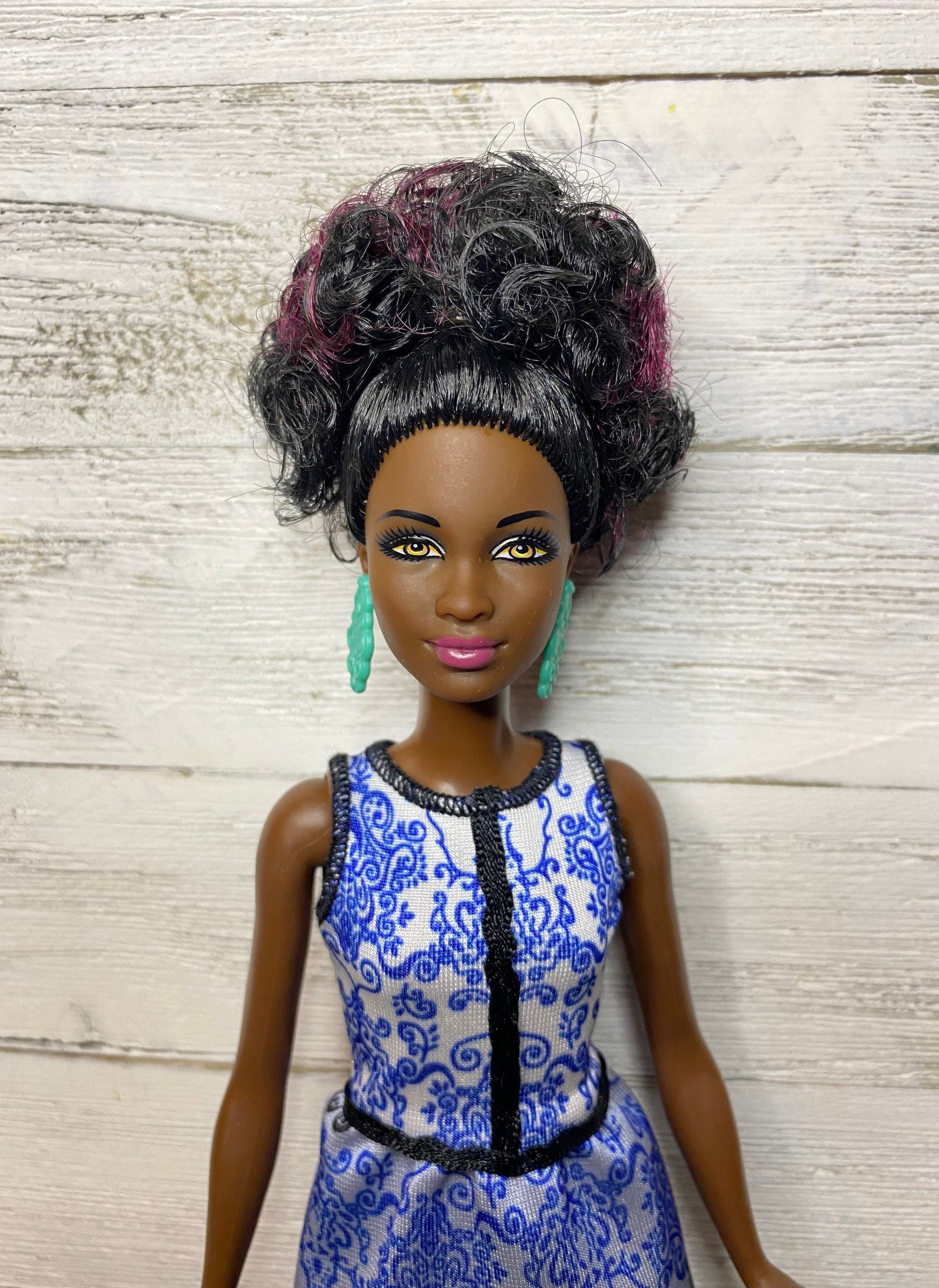 BARBIE Barbie fashionistas look fantastique bleu sarcelle pas cher