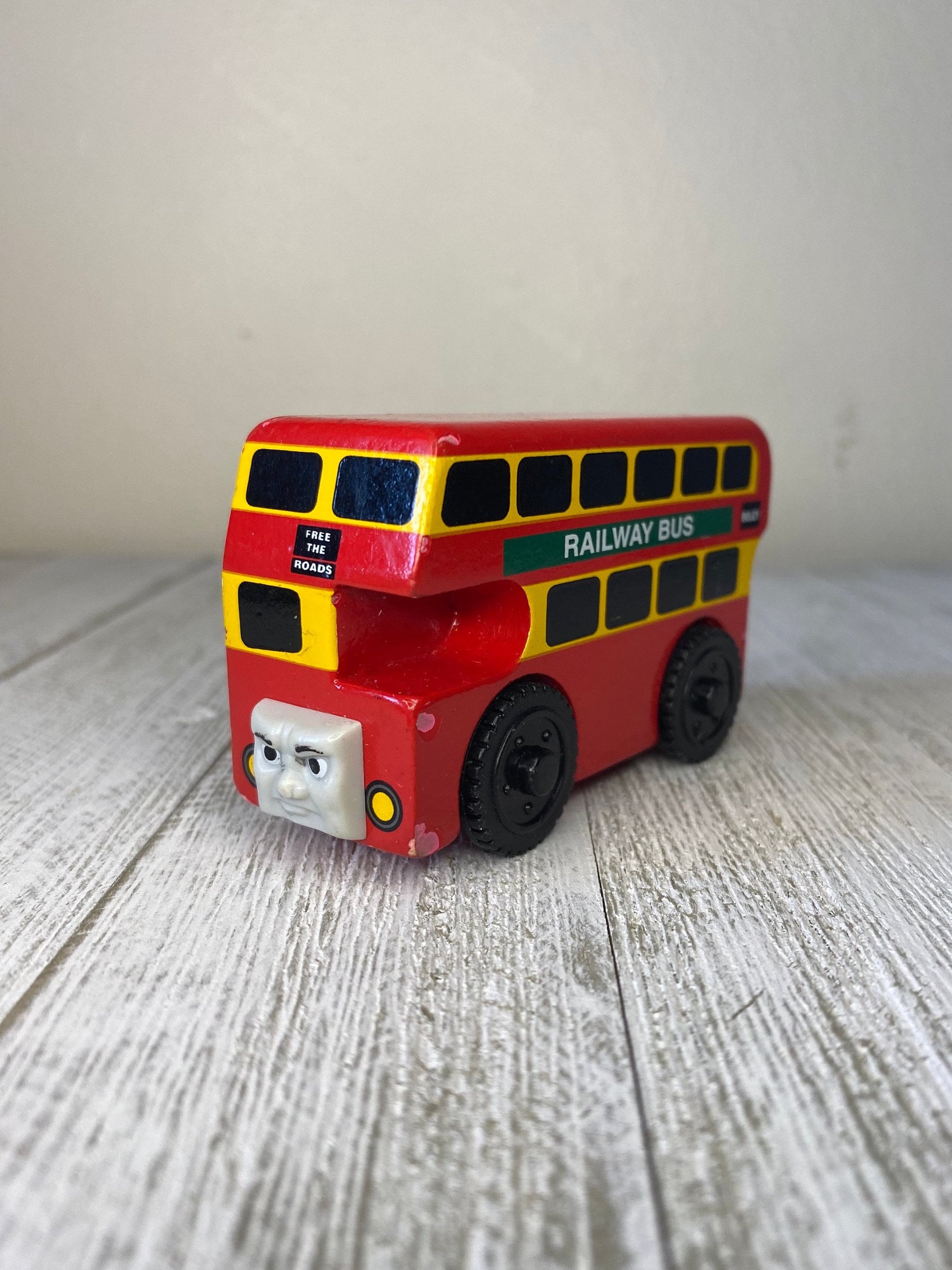 Thomas and Friends Wooden Railway 3.25” Bulgy the Bus, Double 