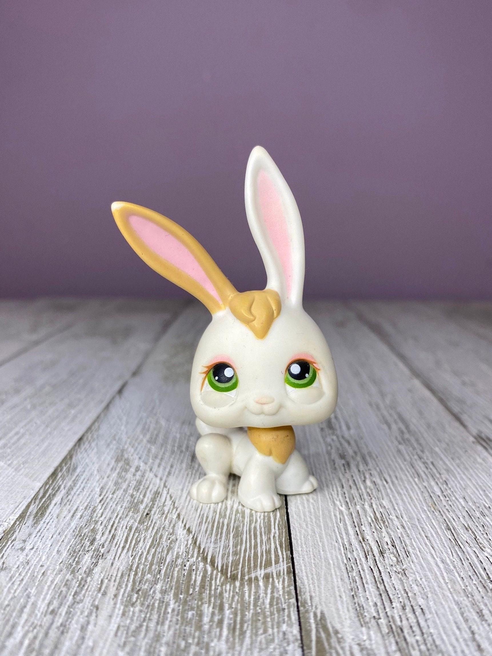LPS #322 White Rabbit Bunny W/green Eyes (hasbro Littlest