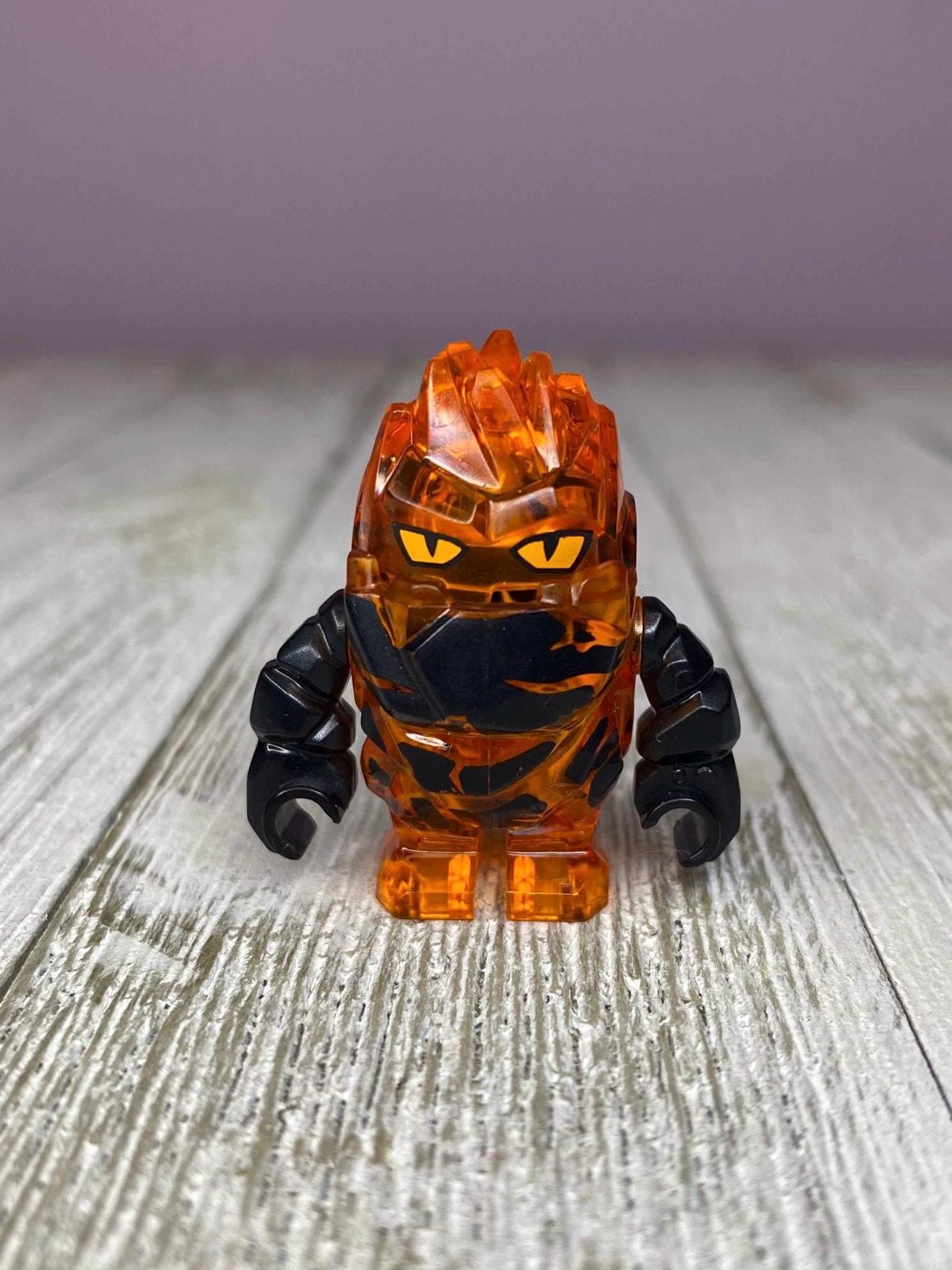 LEGO Power Miners Rock Monster Firax Minifigure Translucent Orange