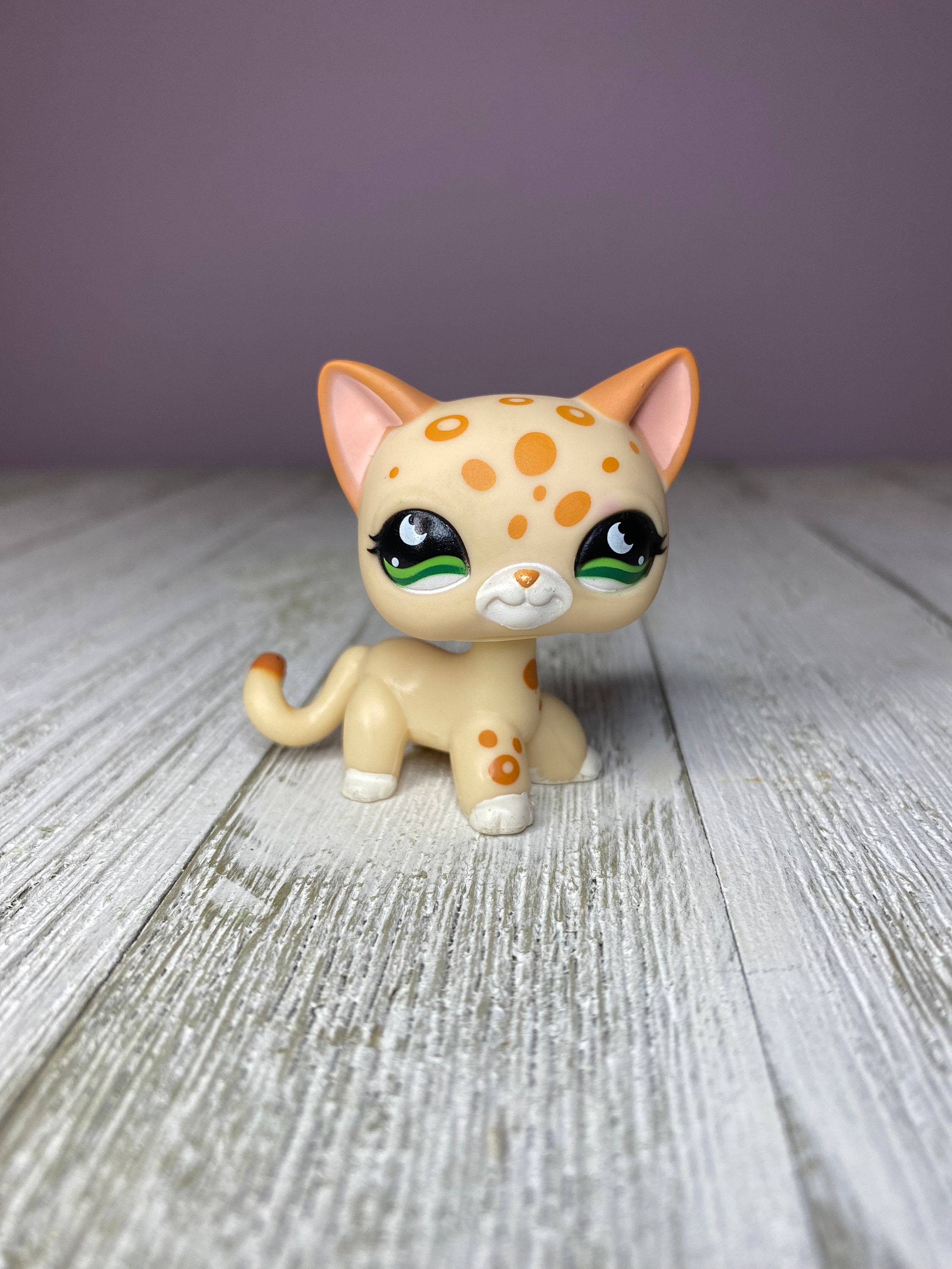 LPS Leopard Shorthair Cat, Green Moon Eyes #852 Jungle