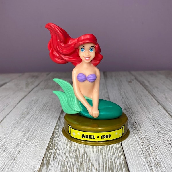 Disney 100 Years of Magic The Little Mermaid Ariel 3” Figure Cake Topper (2002 McDonald’s Happy Meal Toy)