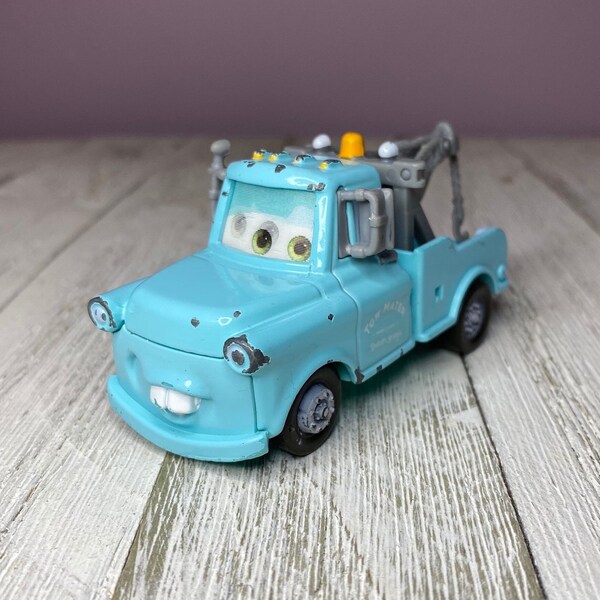 Disney Pixar Cars Flashback Mater 3.25” Die-cast Vehicle Lenticular Eyes (Flaws/Damage, See Description)