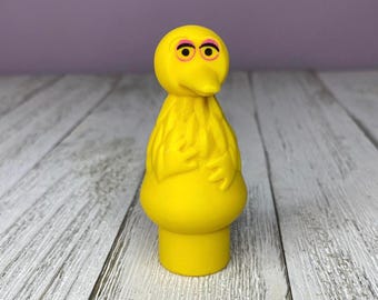 Vintage Fisher Price Little People Sesame Street Big Bird Figure Replacement 1970s Jim Henson Muppets (Flaws/See Description)