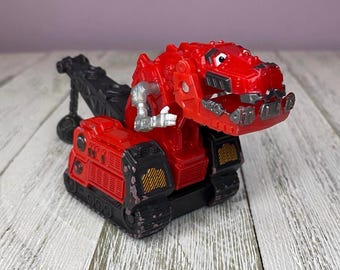 Dinotrux Ty Rux 4.25” Diecast Vehicle Toy Dinosaur Construction Dreamworks (FLAWS/See Description)