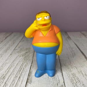 The Simpsons Barney Gumble Talking Burger King Toy Figure 2007 (Working Condition)