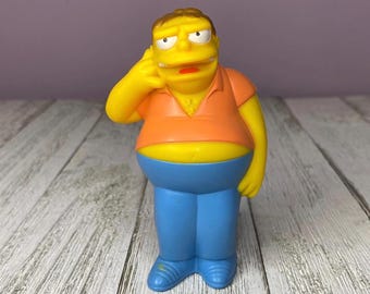 The Simpsons Barney Gumble Talking Burger King Toy Figure 2007 (Working Condition)