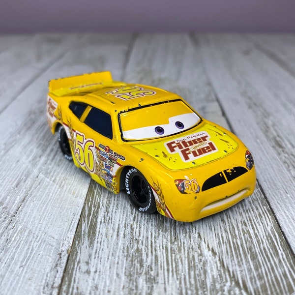 Disney Pixar Cars Brush Curber #56 Fiber Feul 3” Metal Diecast Car (Flaws/See Description)