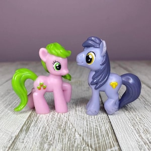 MLP G4 Blind Bag Red Gala and Diamond Cutter 2” Mini Figures (Hasbro, My Little Pony Friendship is Magic)