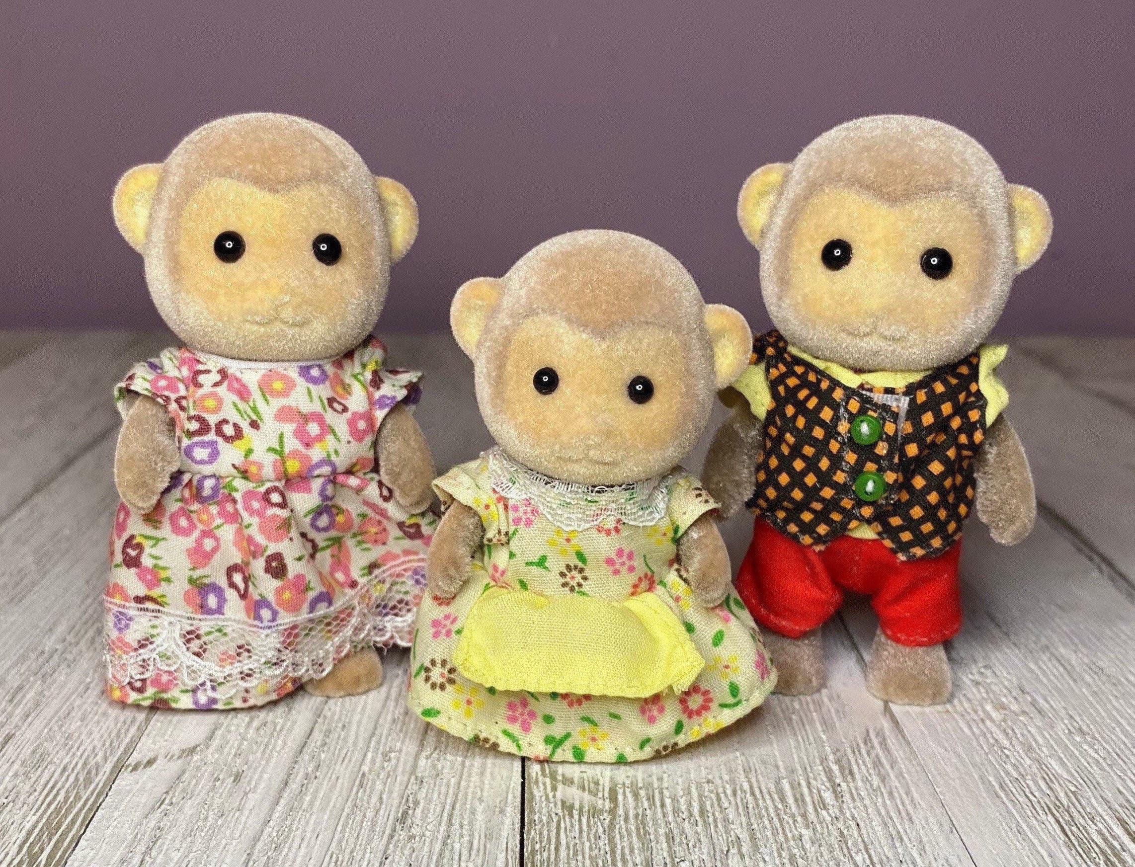 Calico critters monkey family sale
