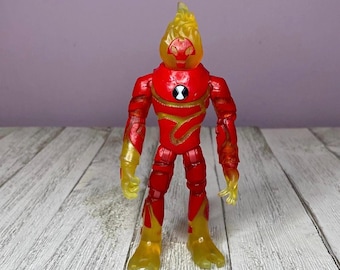 Ben 10 Heatblast 5” Action Figure (cartoon Network, Playmates) No