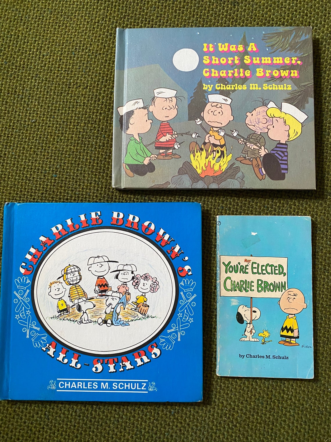 8 Peanuts Books by. Charles Schulz Random Lot Different Etsy