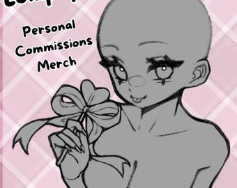 Cute DIY Anime Girl Lollipop! Base for Adopts, Emotes, Comms, Etc.| Digital File | PSD and PNG