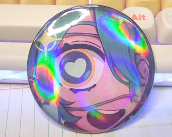 Monitoring vocaloid Miku button || 2.25" pinback button badge