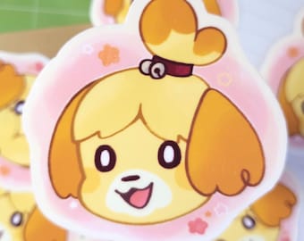 Animal Crossing: After Dark Vinyl Sticker - Isabelle - Etsy