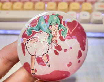 World is Mine vocaloid Miku button || 2.25" pinback button badge