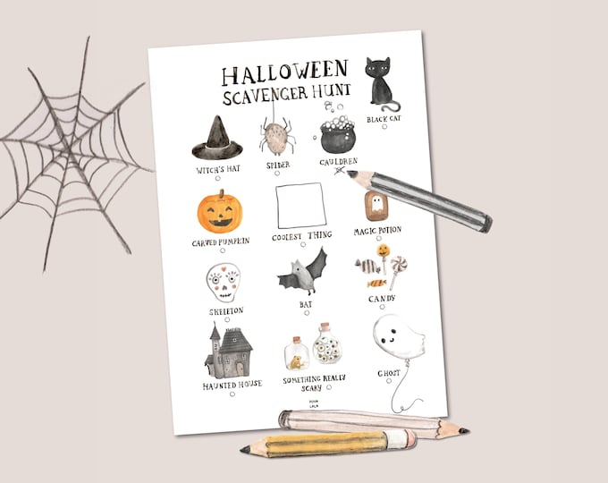 HALLOWEEN SCAVENGER HUNT - hunting for treasures on the spookiest day of the year