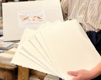Quarter Imperial Boxes – Eight Sheets 300lb Deckle Edged Watercolour Paper