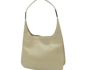 Vintage 90s &#39;Gucci&#39; Leather Shoulder Handbag