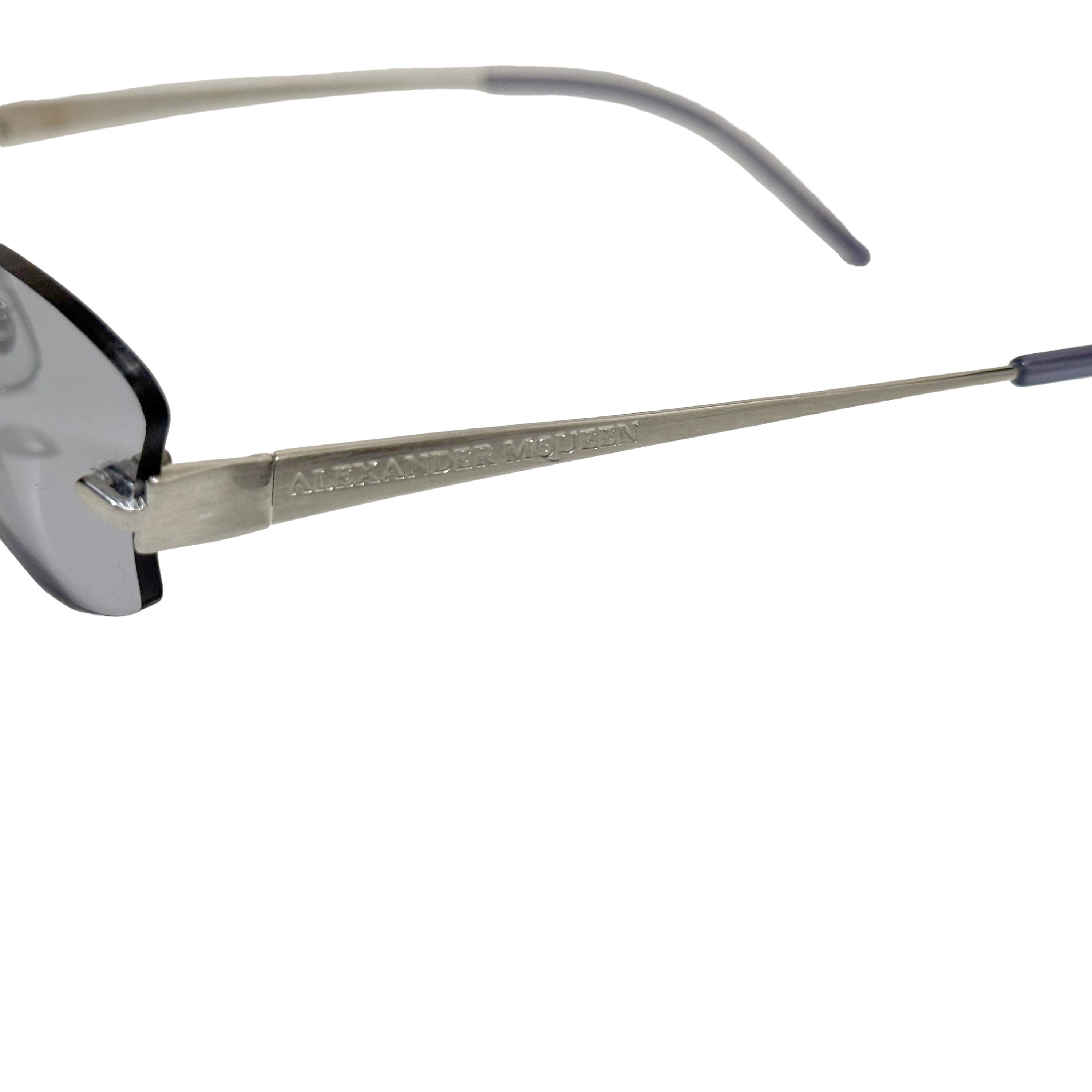 Vintage 00s 'alexander Mcqueen' Blue Sunglasses - Etsy