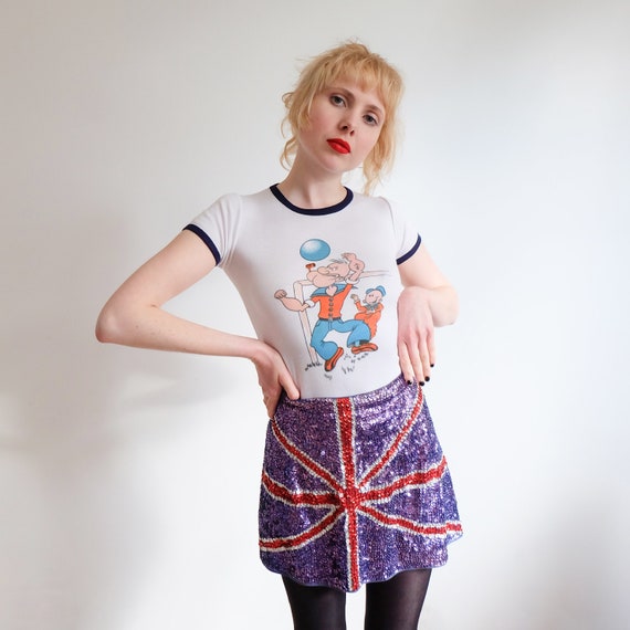 Vintage 90s does 60s Spice Girls Union Jack Mini S