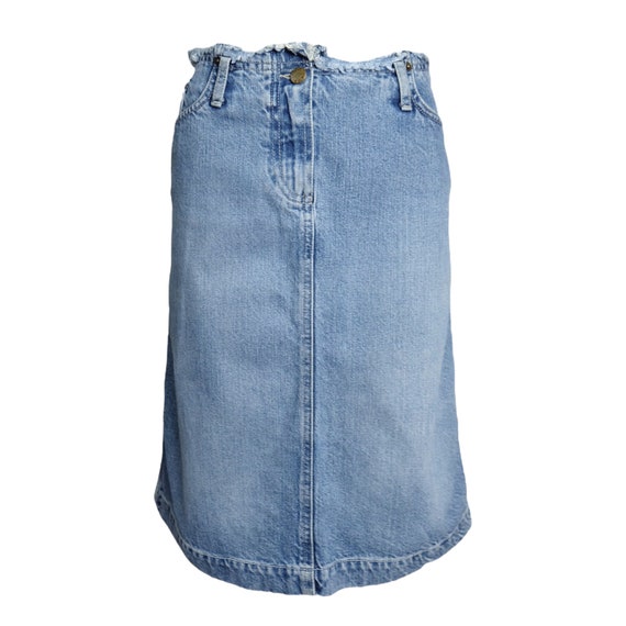 Vintage 00s 'Plein Sud' Denim Midi Skirt - image 1