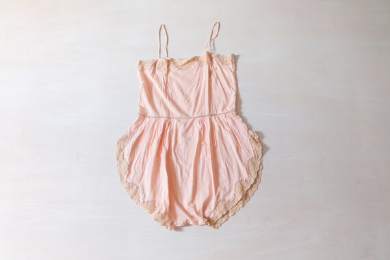 Vintage 20s Pink Playsuit Teddy