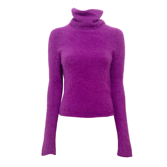 Vintage 90s 'Plein Sud' Fluffy Turtleneck - image 1