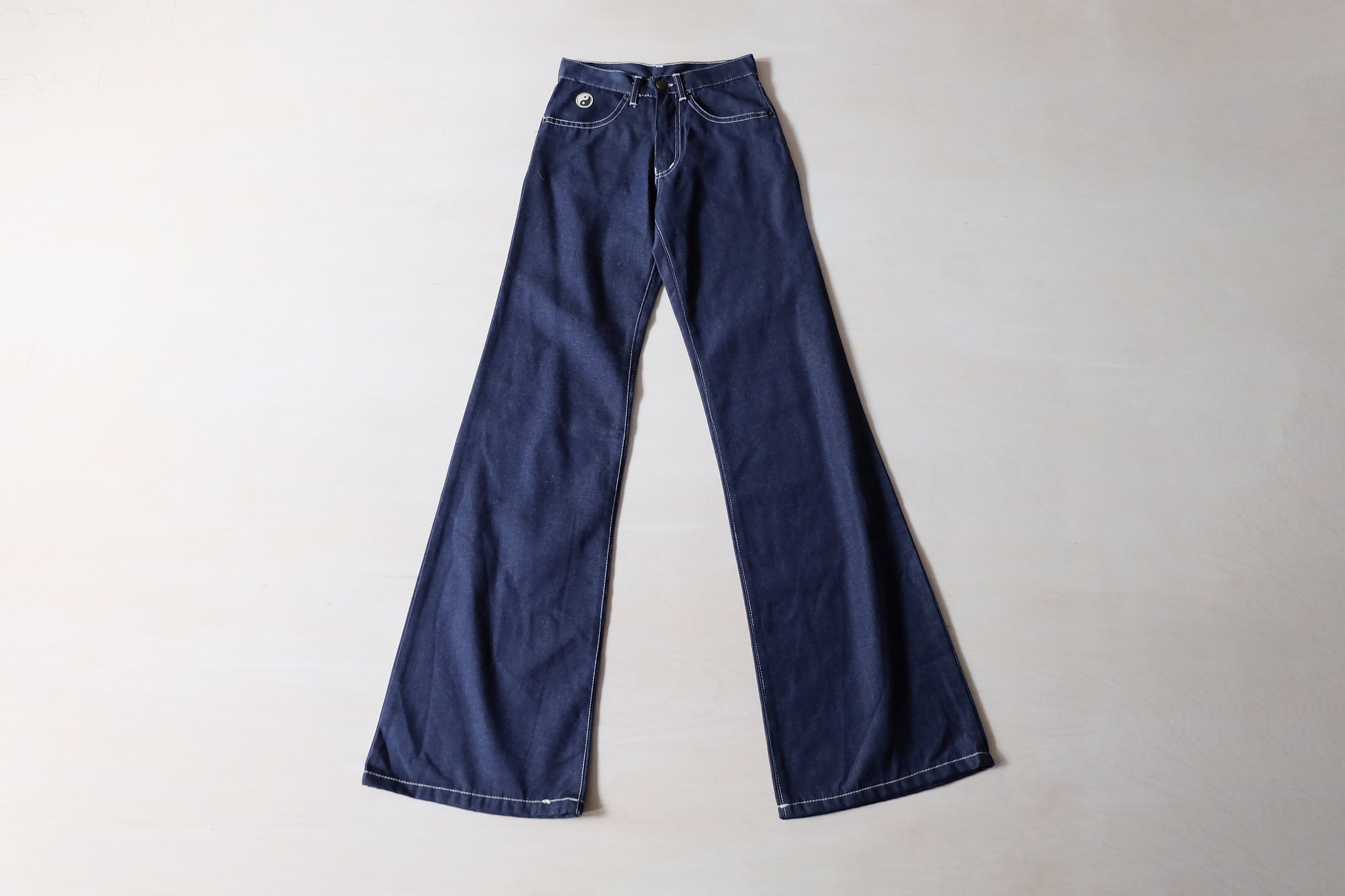 Image of Vintage S Does S Indigo Blue Jeans Flares W