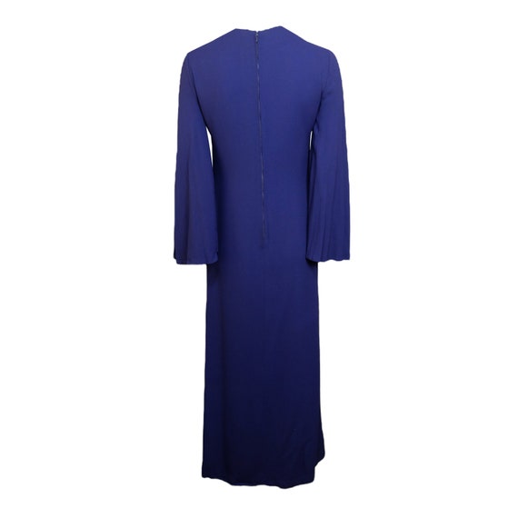 Vintage 60s Purple Angel Sleeves Dress - image 4