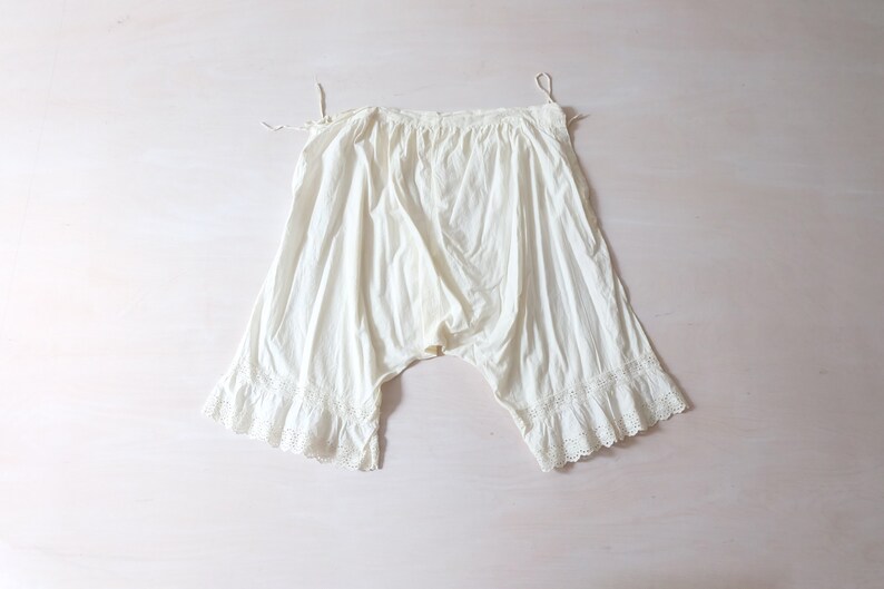 Antique White Cotton Bloomers