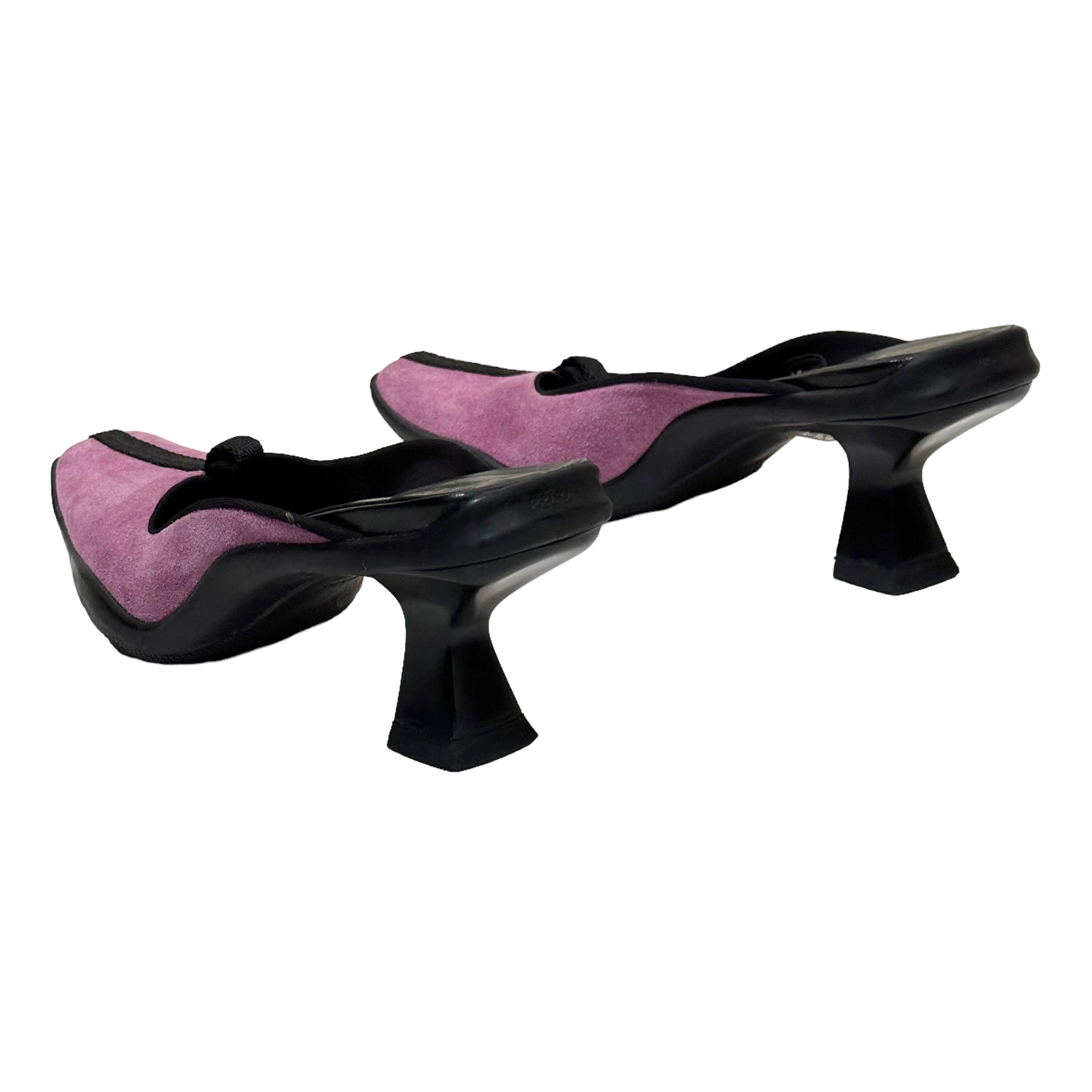 2002ss PRADA archive mule heel Vintage 2002 Prada Kitten Heels | eBay