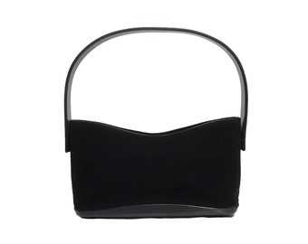 Vintage 90s &#39;Ferragamo&#39; Black Handbag