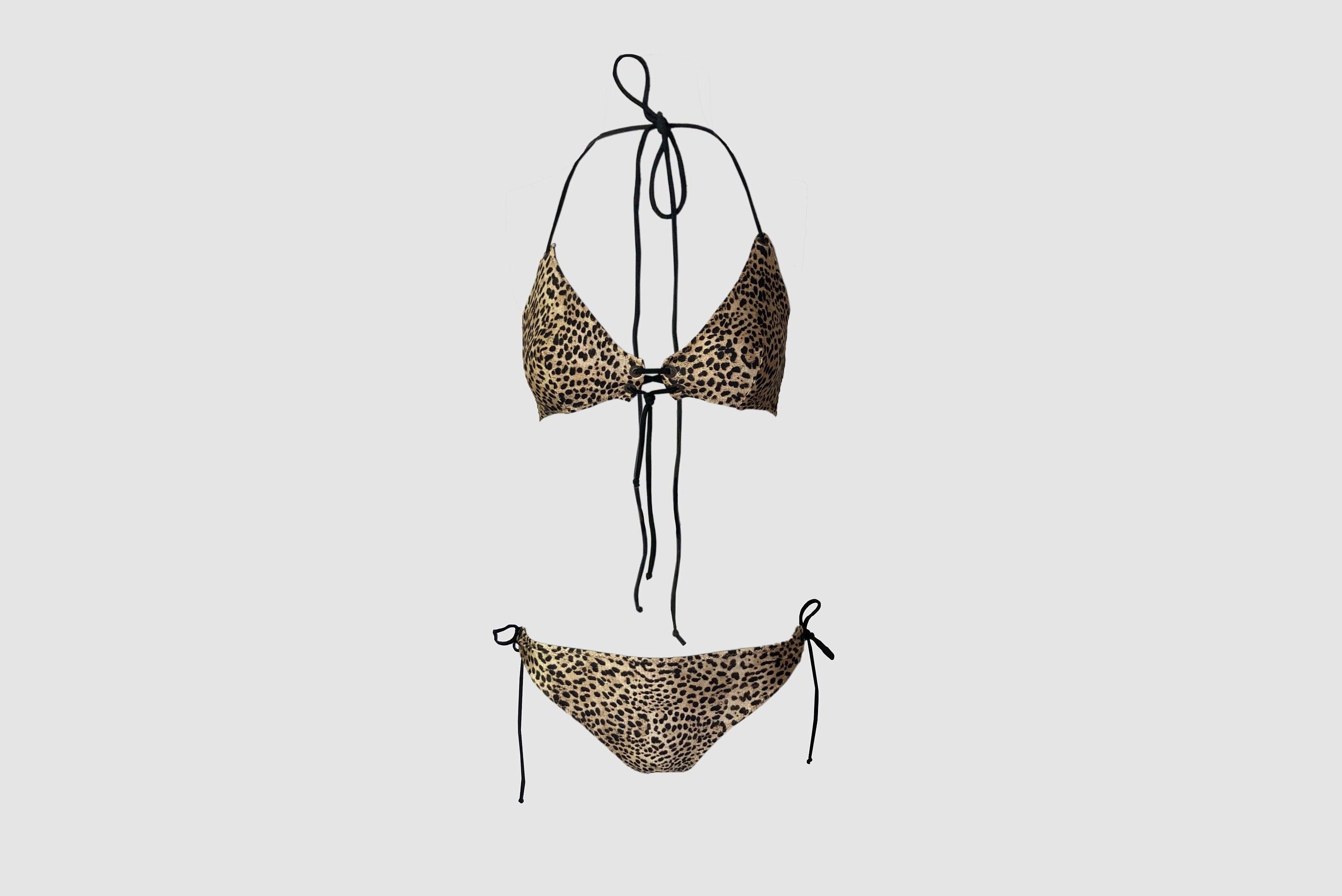 【ROBERTO CAVALLI】 BIKINI TOP ROBERTO CAVALLI X SKIMS TRIANGLE BIKINI TOP | ZEBRA PRINT