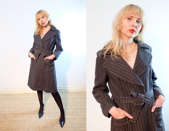 Vintage 70s does 40s 'Betty Barclay' Grey Pinstrip