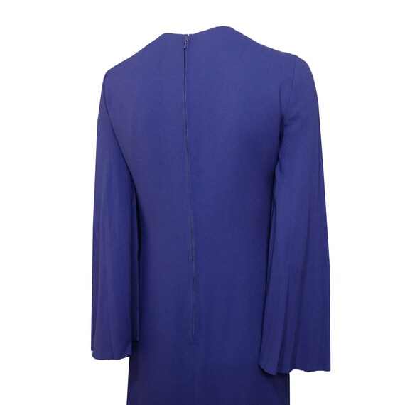 Vintage 60s Purple Angel Sleeves Dress - image 5