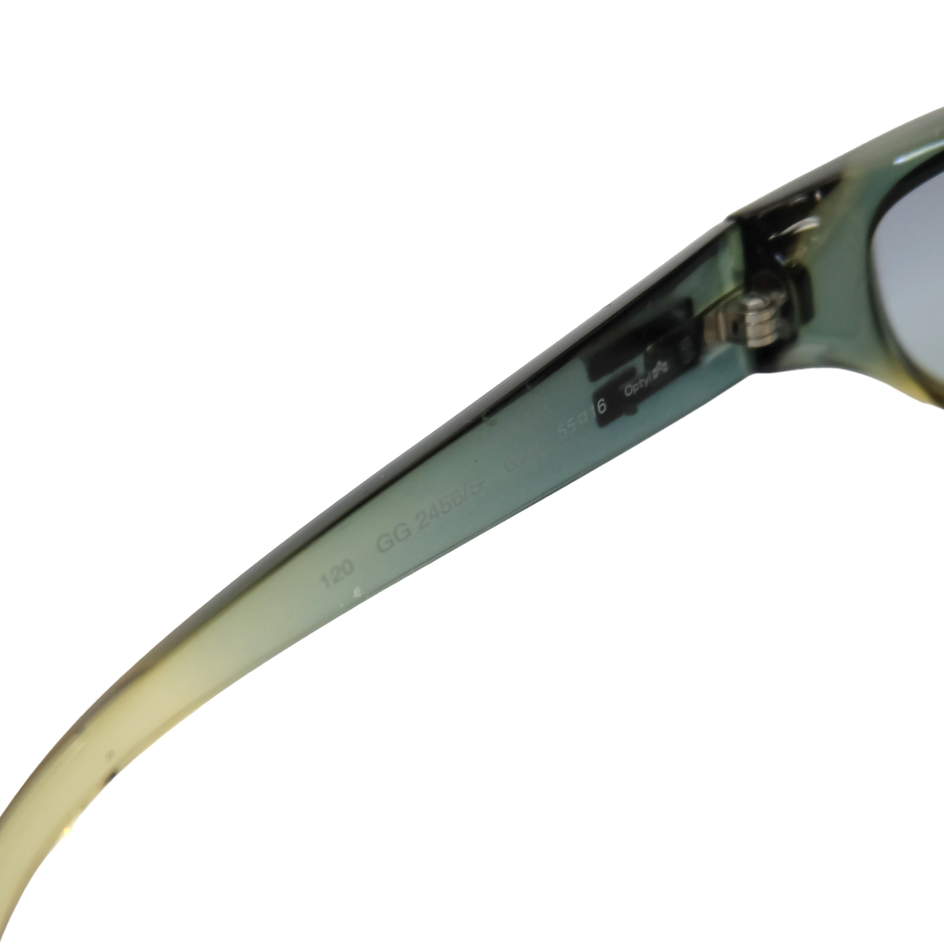 Vintage 2000 'gucci' Green Gradient Sunglasses - Etsy