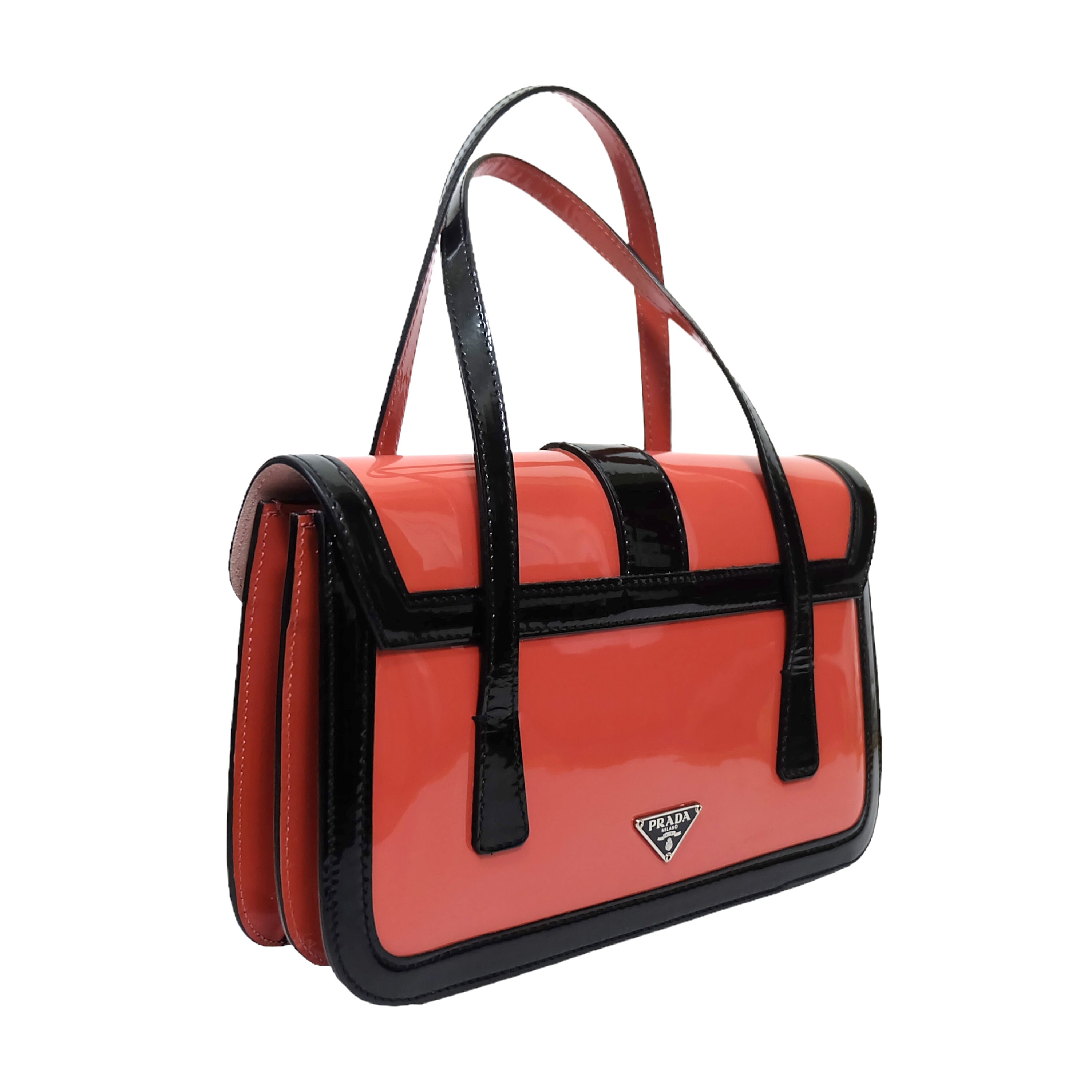 00s PRADA vintage leather hand bag