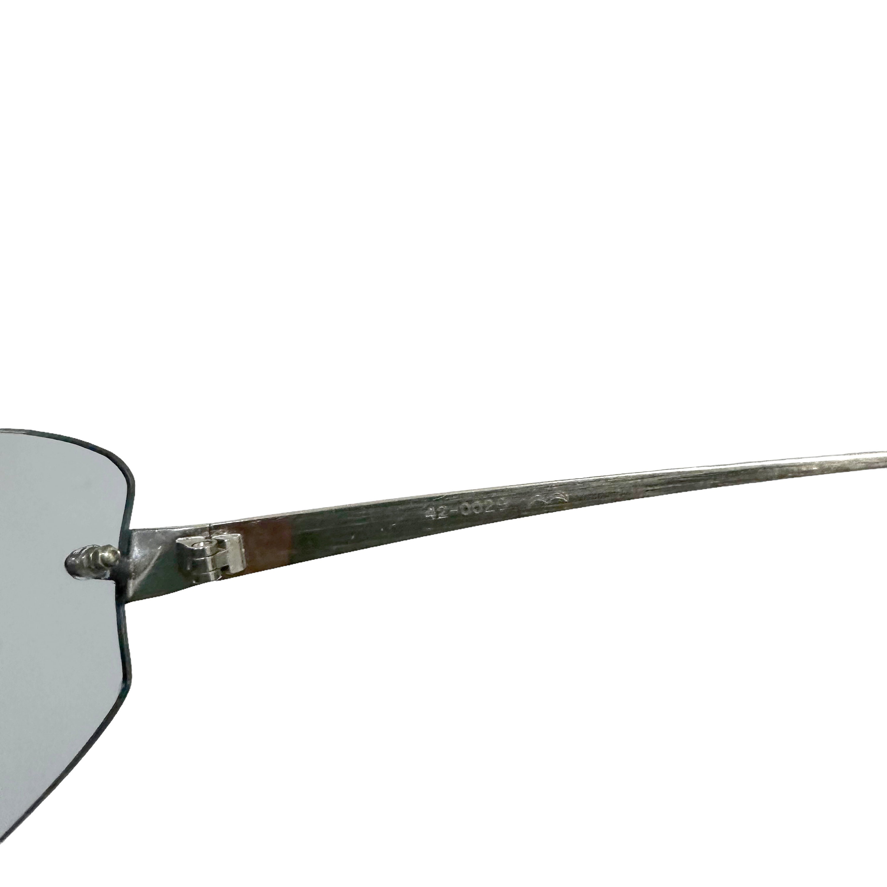 小物 00s Alexander Mqueen sunglasses archive 00s Alexander McQueen Sunglasses Archive Silver Used From