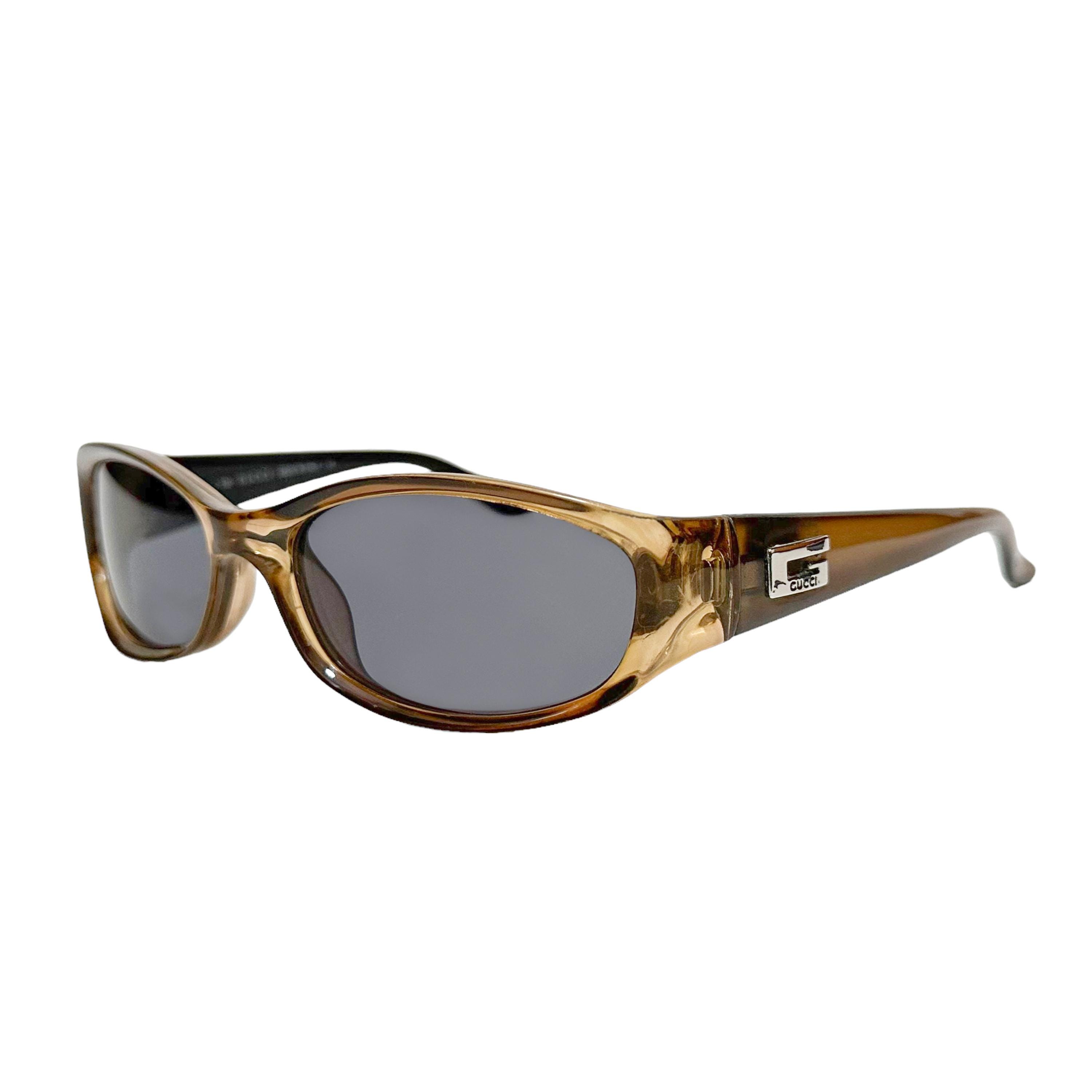 Vintage 2000 'gucci' Clear Orange Sunglasses - Etsy