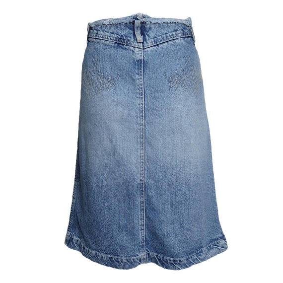 Vintage 00s 'Plein Sud' Denim Midi Skirt - image 3