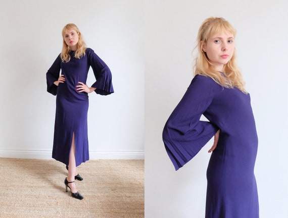 Vintage 60s Purple Angel Dress