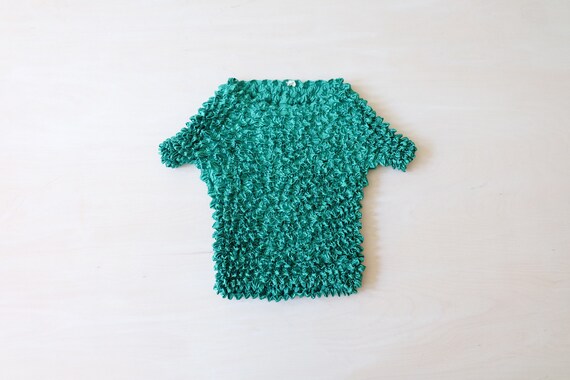 Vintage 90s Green Popcorn T-shirt Top