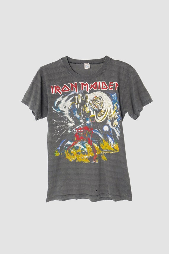 Vintage 80s Iron Maiden Tour T-shirt 