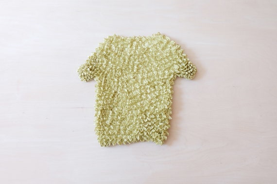 Vintage 90s Lime Green Popcorn T-shirt Top