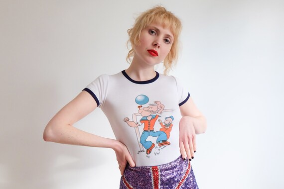 Vintage 70s Popeye Ringer T-shirt