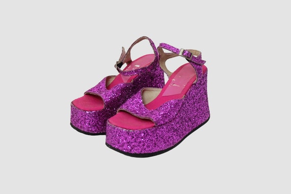Pink platform hotsell sandals uk