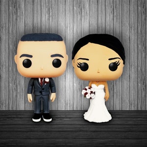 Custom couple POPs. Wedding POPs. Custom Cake Toppers.