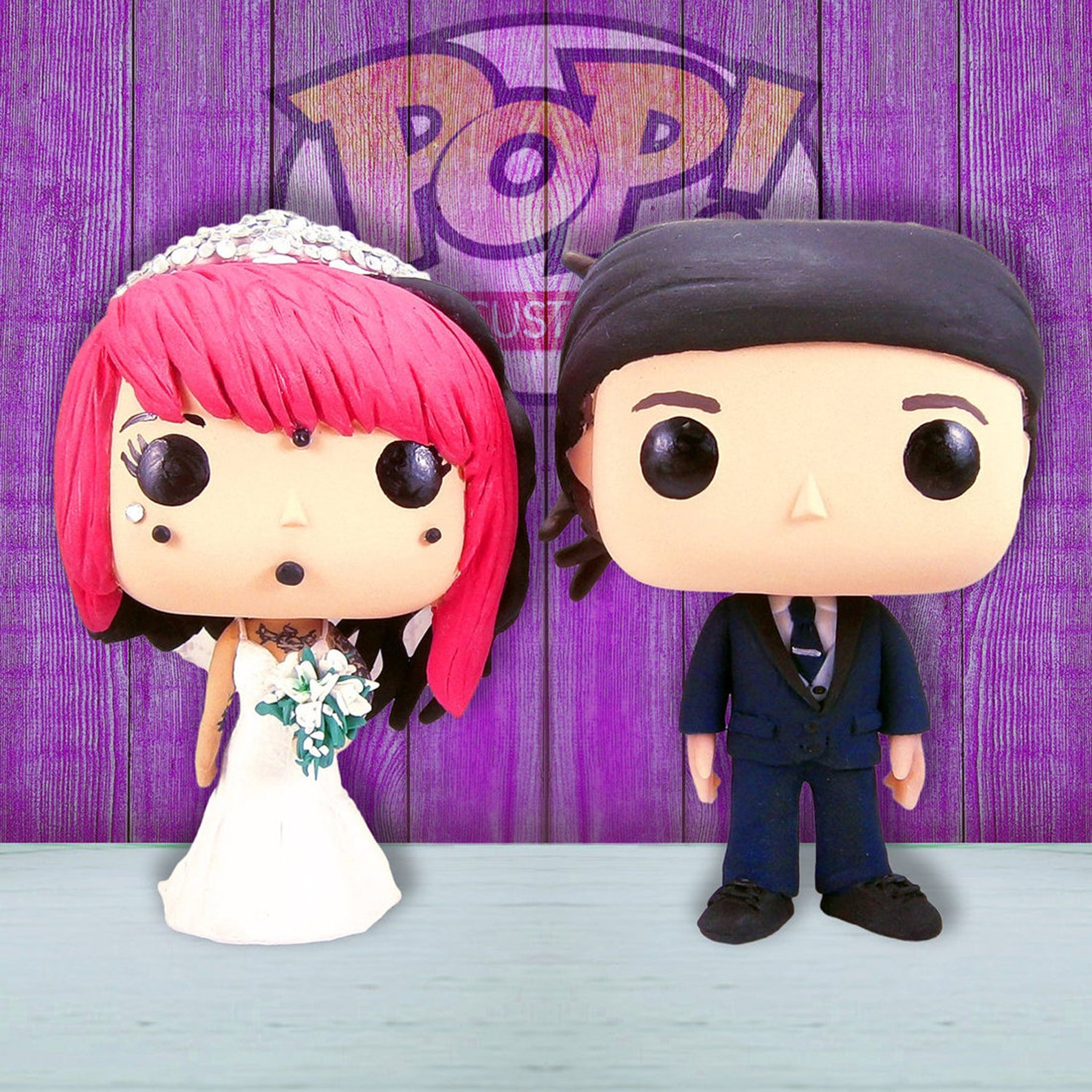 Custom Funko Pop 2 Pack. Wedding Cake Toppers. Wedding or Etsy